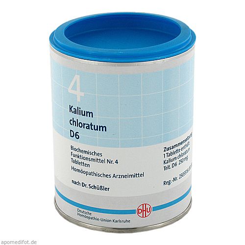 BIOCHEMIE DHU 4 Kalium chloratum D 6 Tabletten